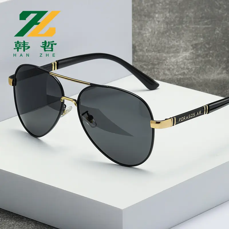 Men's Metal Polarized Sunglasses Red Frame Driving Glasses - Image 10