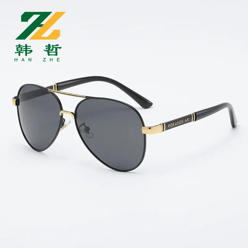 Men's Metal Polarized Sunglasses Red Frame Driving Glasses - Image 2