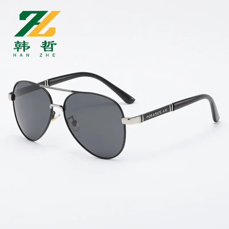 Men's Metal Polarized Sunglasses Red Frame Driving Glasses - Image 3