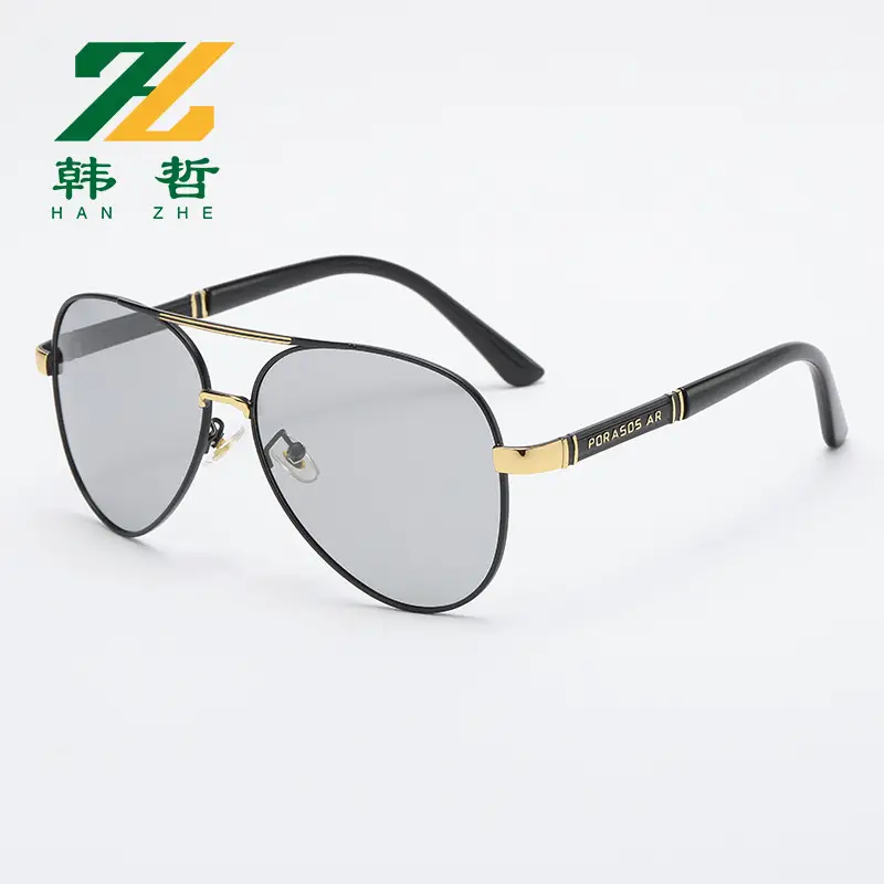 Men's Metal Polarized Sunglasses Red Frame Driving Glasses - Image 5