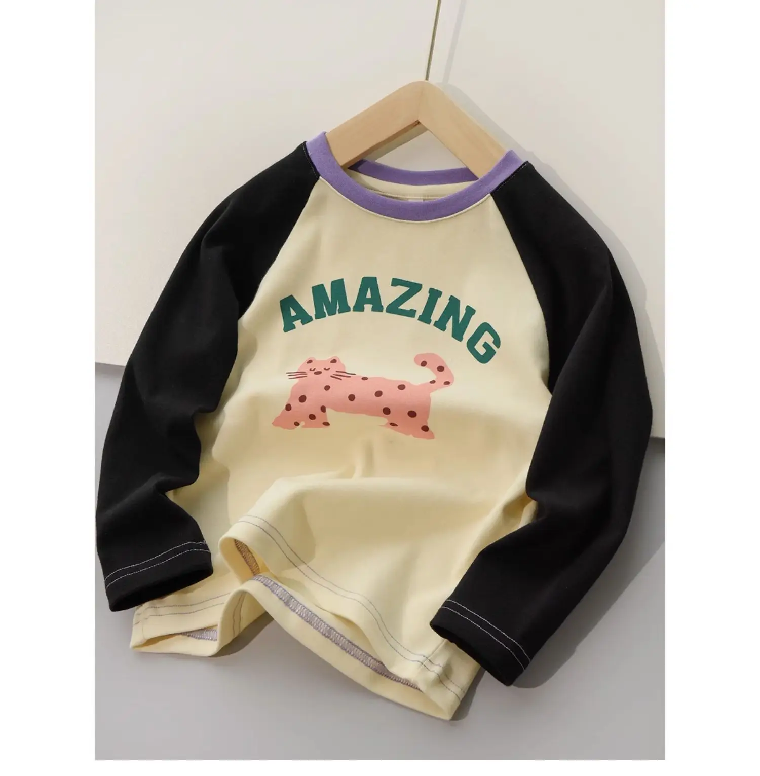 Children Cotton Cartoon T-Shirt Boys Round Neck Long Sleeve — feature 10