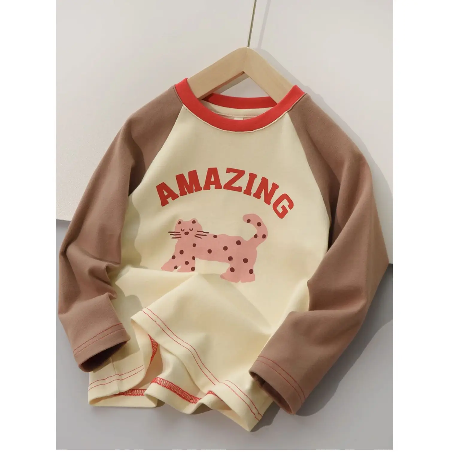 Children Cotton Cartoon T-Shirt Boys Round Neck Long Sleeve — feature 9
