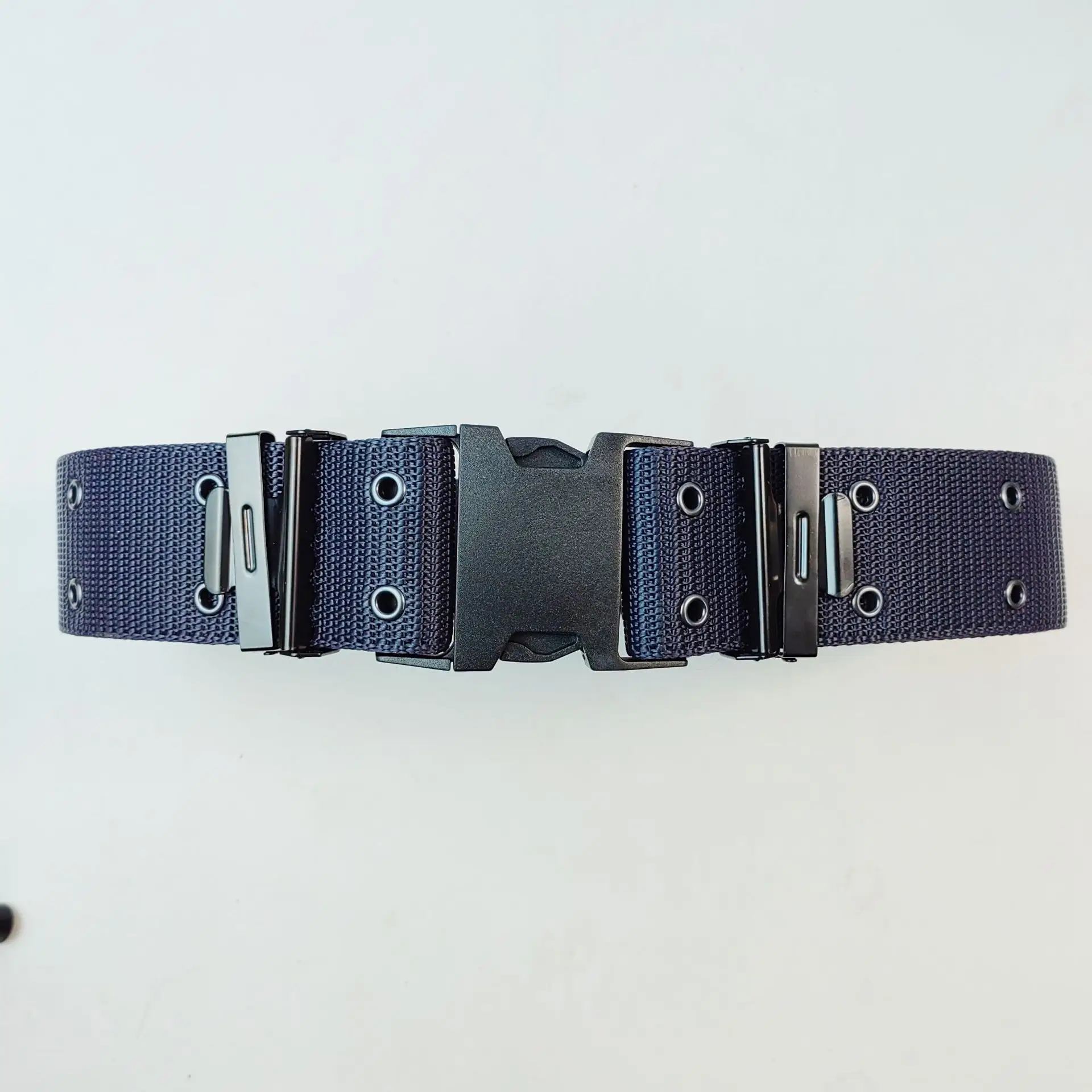 Men's Women's Nylon Tactical Belt Wide Ribbed Mesh Belt - Image 7
