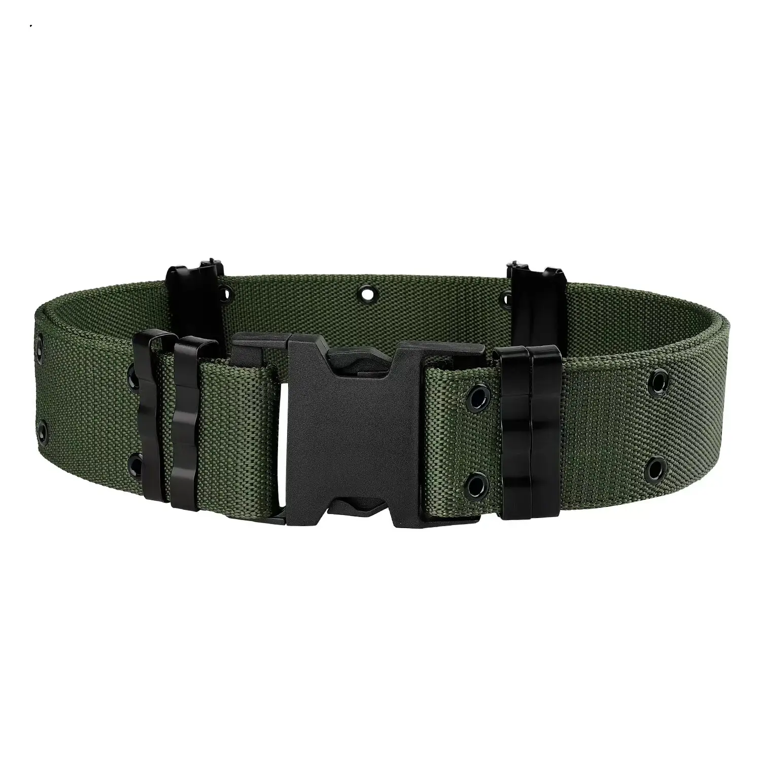 Men's Women's Nylon Tactical Belt Wide Ribbed Mesh Belt β feature 3