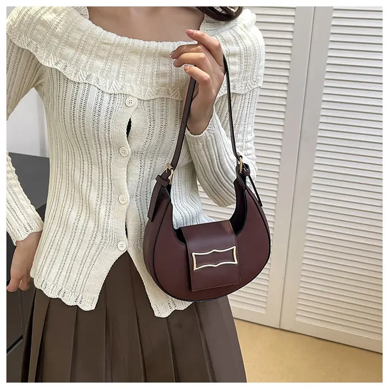 Crescent Shoulder Bag Women's Light Luxury Messenger — feature 26