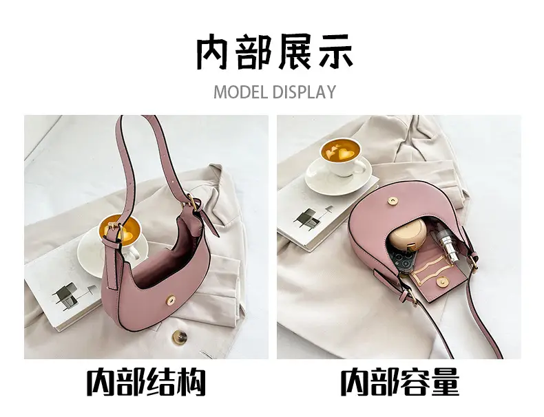 Crescent Shoulder Bag Women's Light Luxury Messenger — feature 9