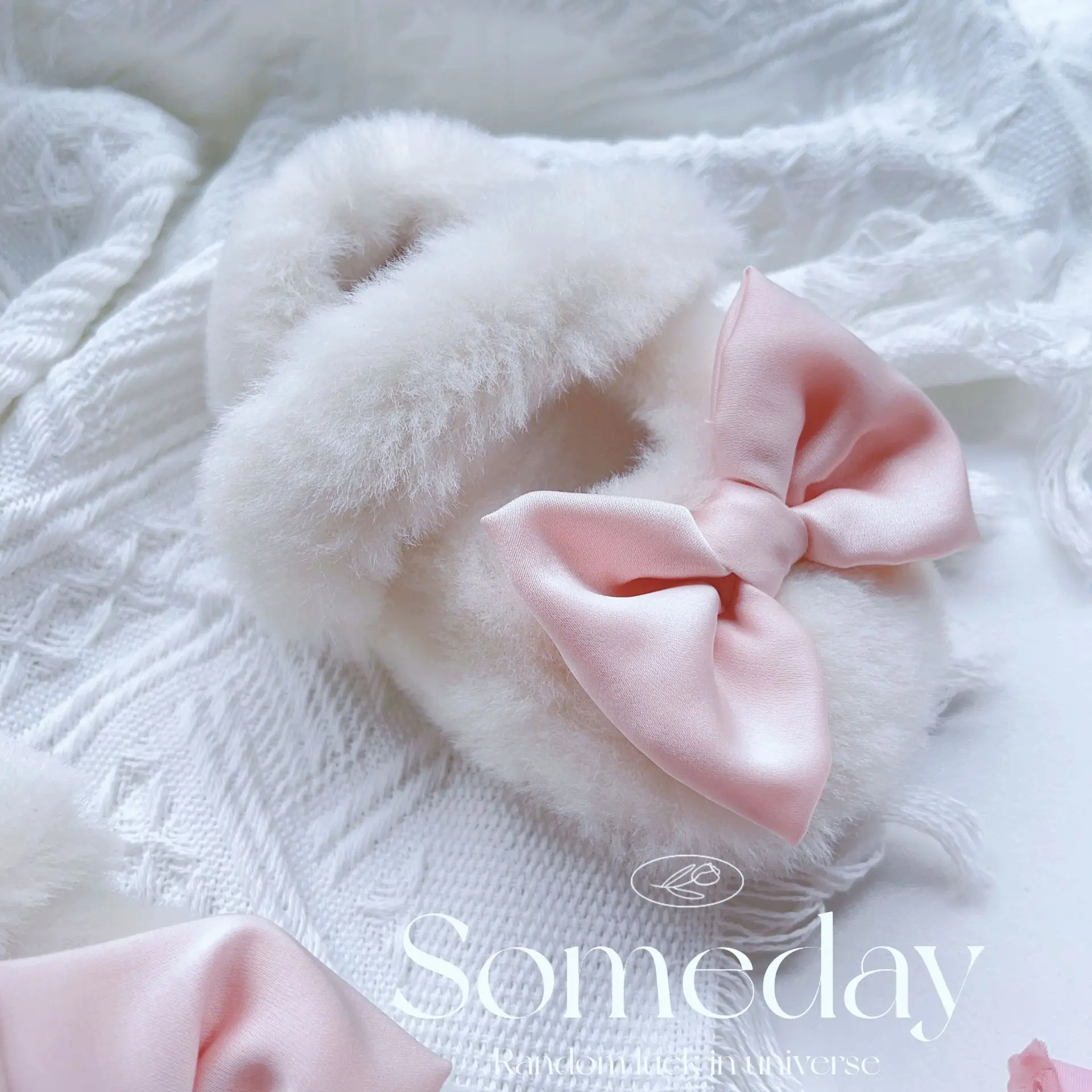 Pink Faux Fur Baby Shoes for Toddler Non-Slip — feature 1