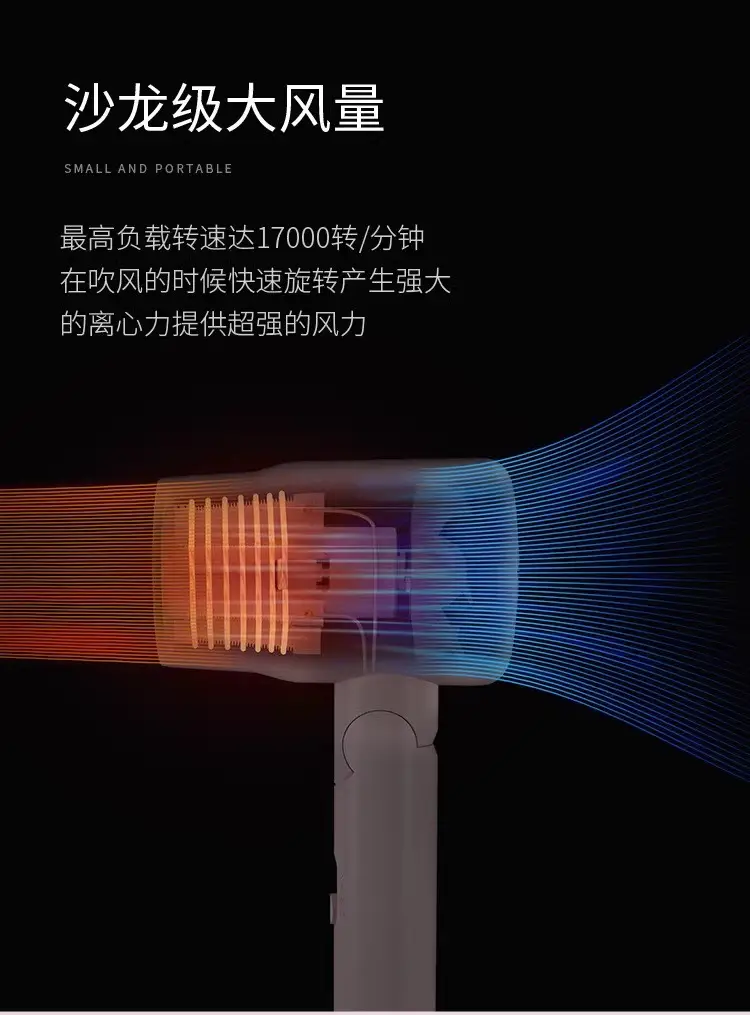 Portable Hair Dryer 1100W Foldable Student Use — feature 5