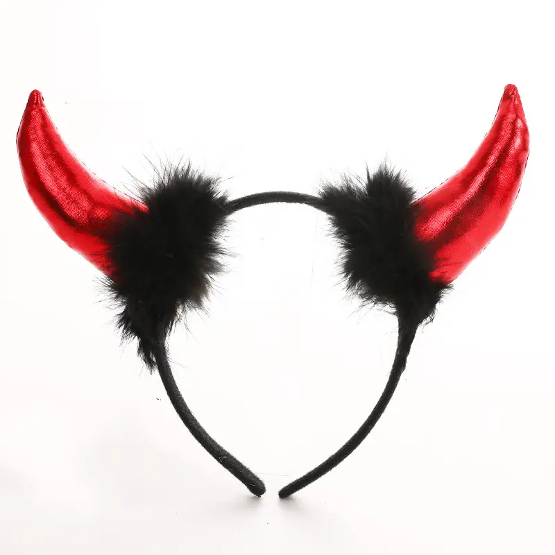 Angel Feather Headbands Black Red Party Costume - Image 8