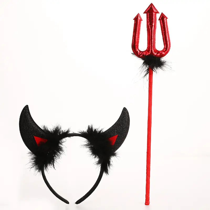 Angel Feather Headbands Black Red Party Costume - Image 11