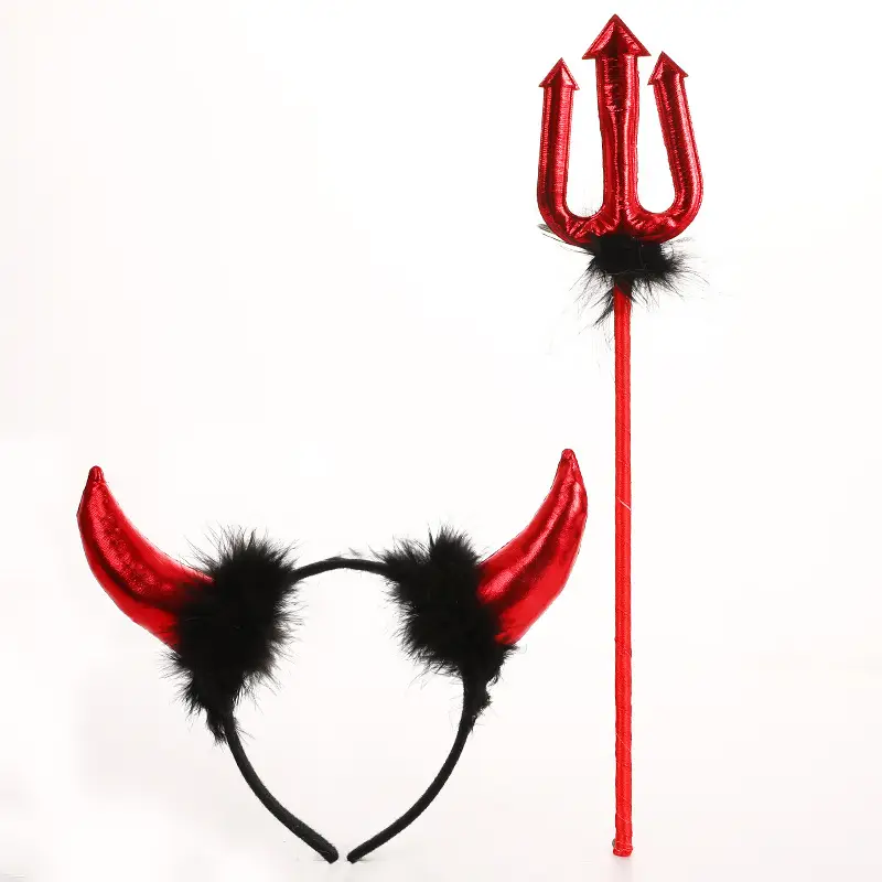 Angel Feather Headbands Black Red Party Costume - Image 12