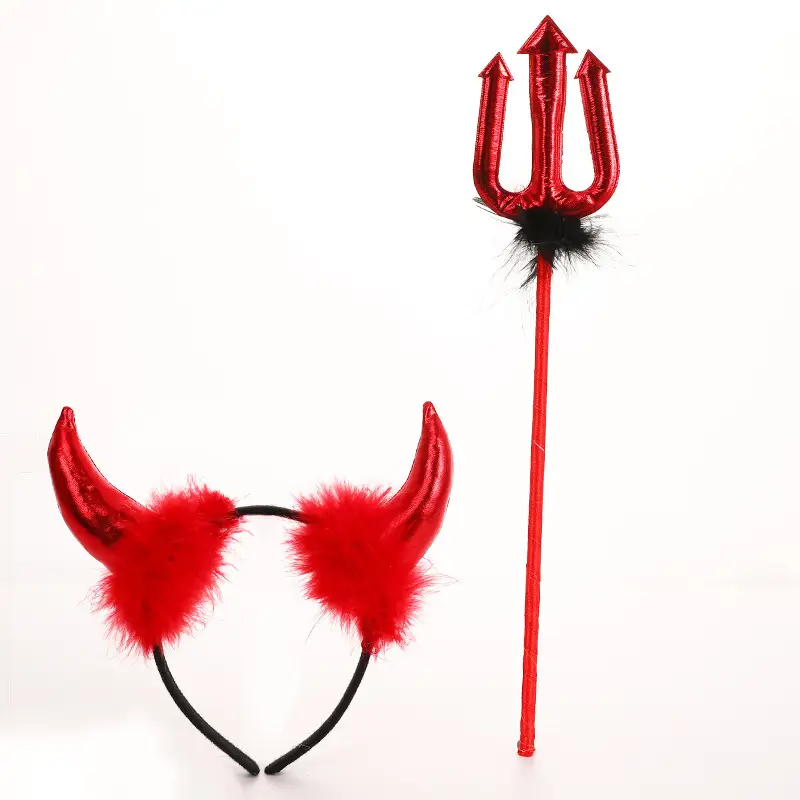 Angel Feather Headbands Black Red Party Costume - Image 13