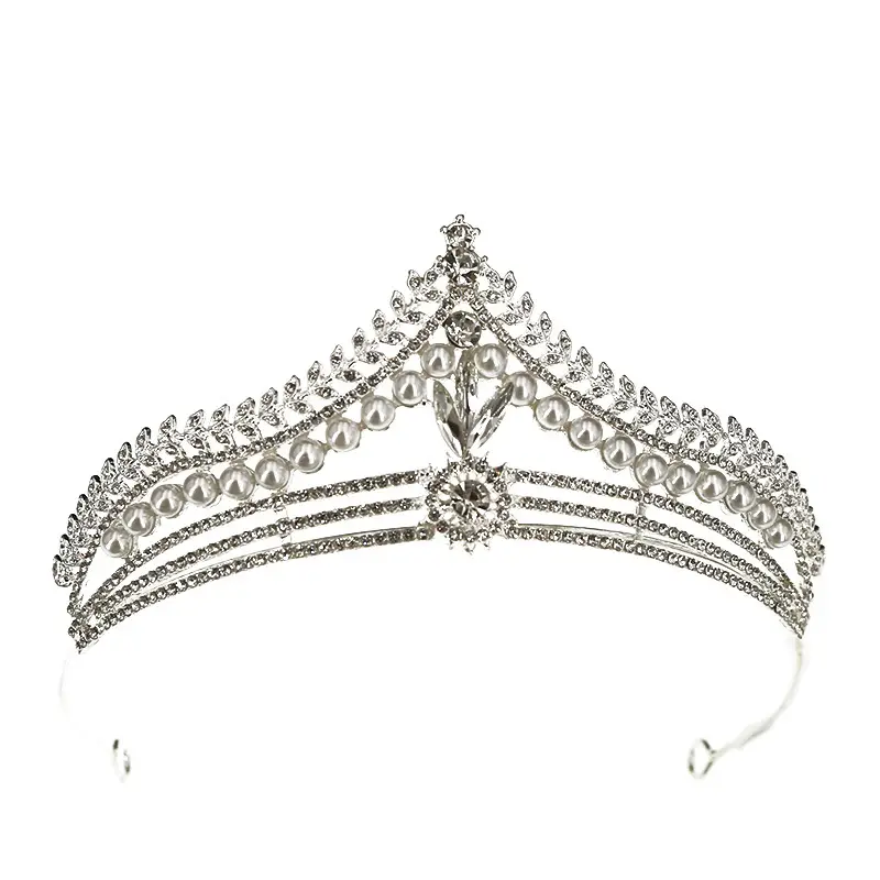 Crown Alloy Bridal Headdress with Rhinestones - Image 14