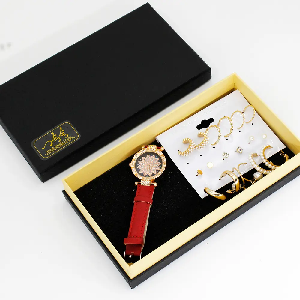 Gold Plated Earring Set with Wrist Watches for Women — feature 11