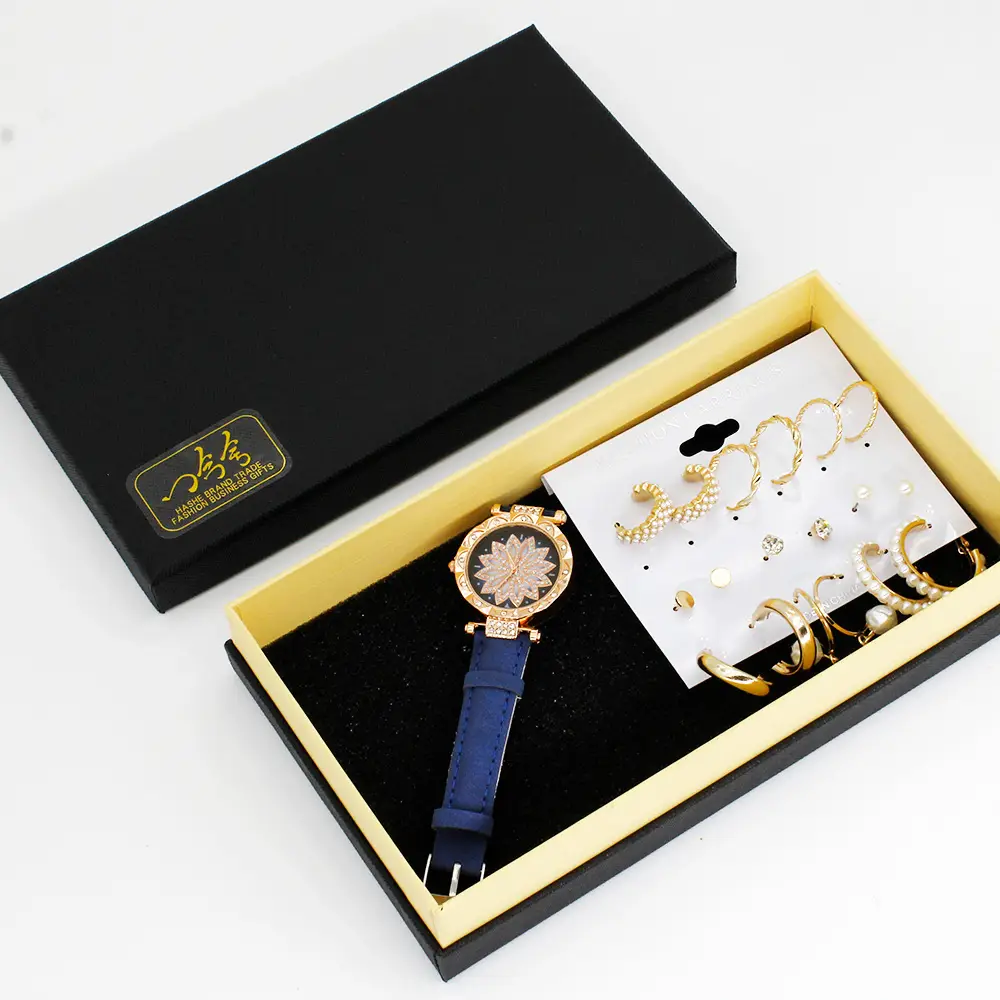 Gold Plated Earring Set with Wrist Watches for Women — feature 12