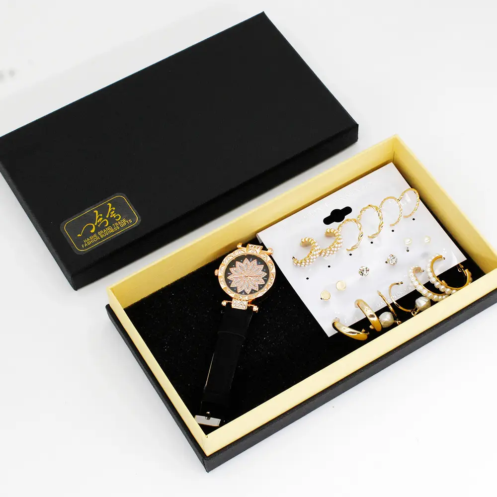 Gold Plated Earring Set with Wrist Watches for Women — feature 13
