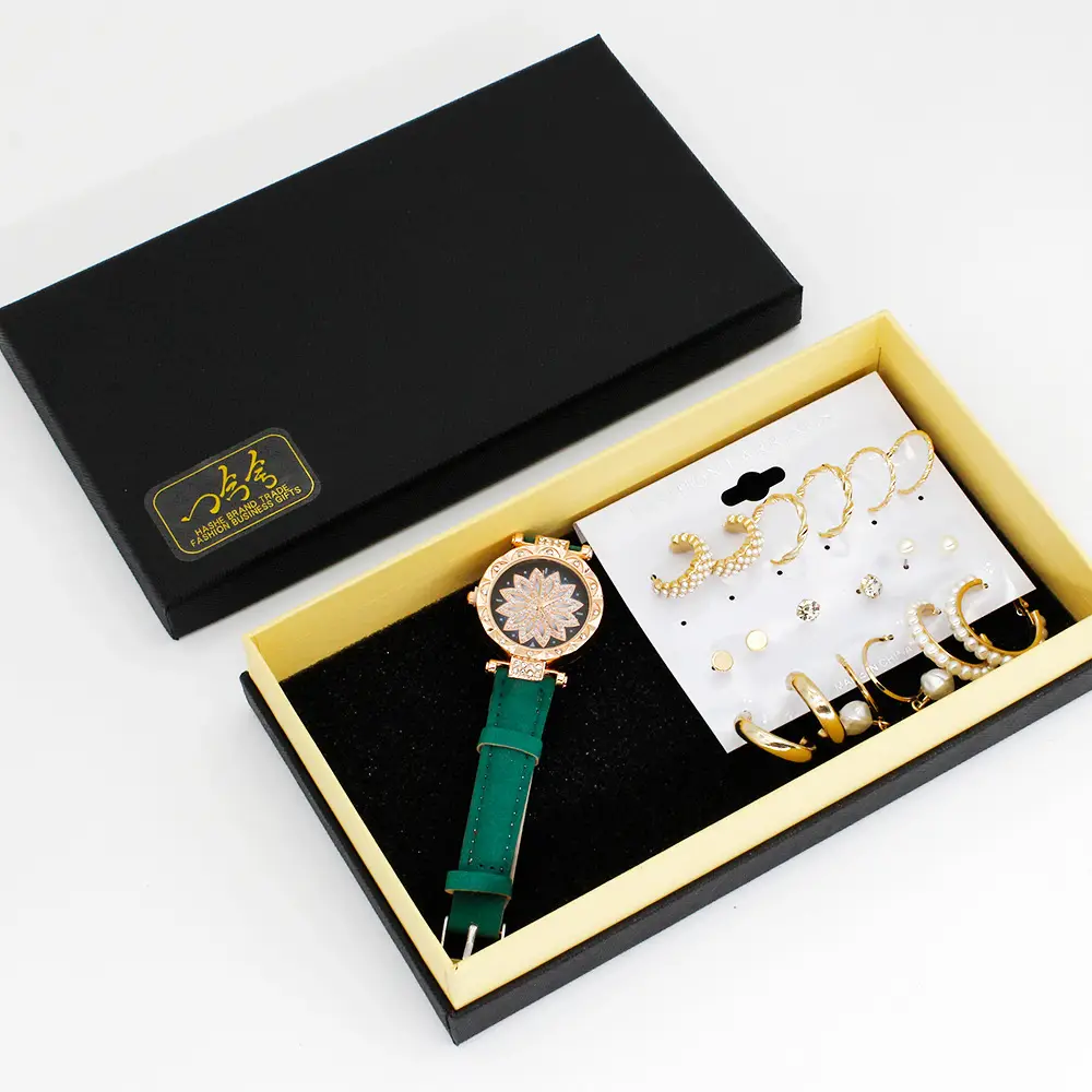 Gold Plated Earring Set with Wrist Watches for Women — feature 14