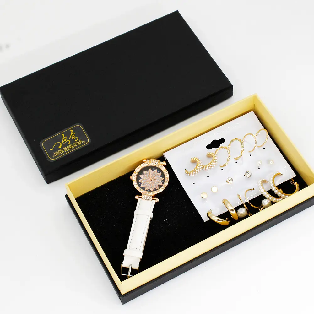 Gold Plated Earring Set with Wrist Watches for Women — feature 15