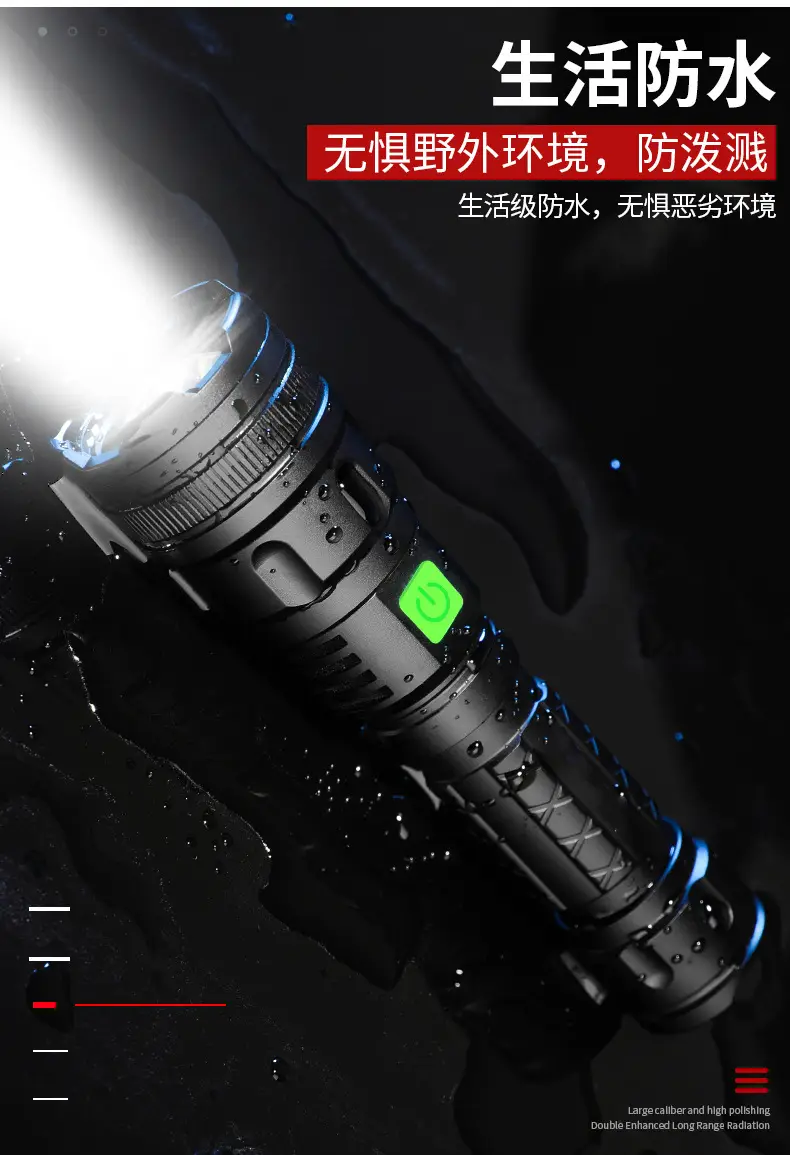 Rechargeable LED Flashlight with Zoom & Waterproof Design β feature 14