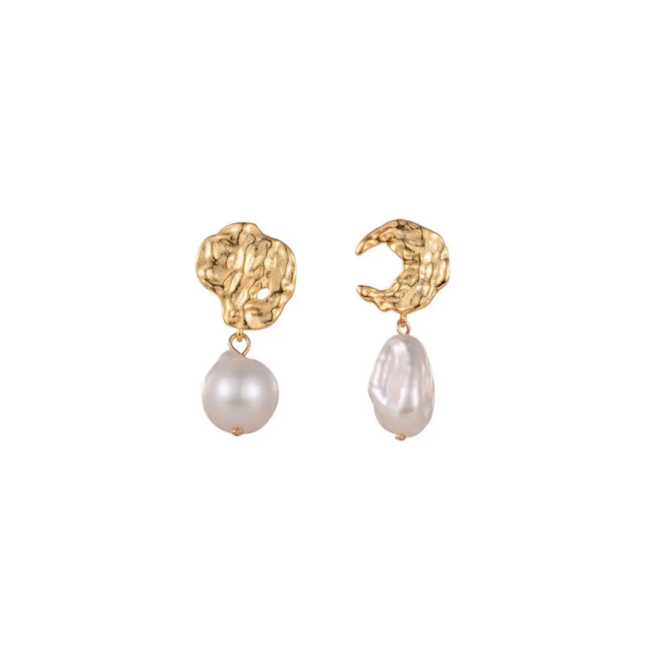 Gold Pearl Earrings for Women Fashion New Trendy