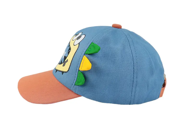 Children's Cartoon Sun Hat Blue Orange Peak Cap — feature 11