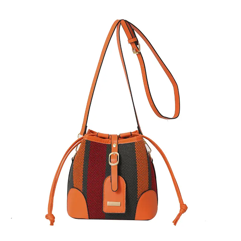 Women Canvas Bucket Bag Red Blue 2026 New Style - Image 13