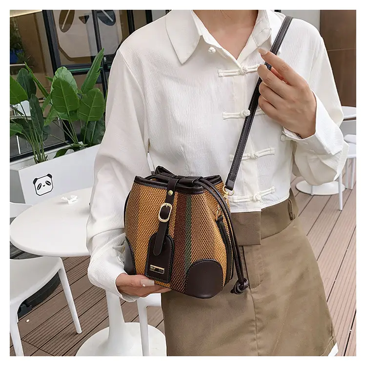 Women Canvas Bucket Bag Red Blue 2026 New Style — feature 18