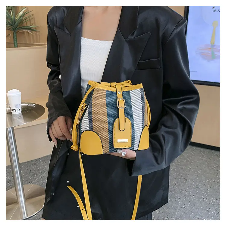 Women Canvas Bucket Bag Red Blue 2026 New Style — feature 20