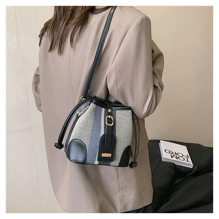 Women Canvas Bucket Bag Red Blue 2026 New Style — feature 24