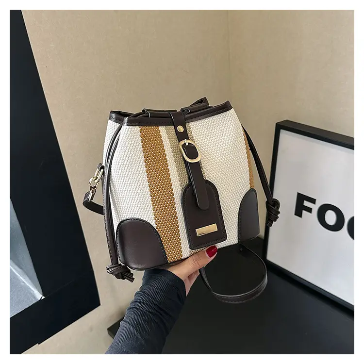 Women Canvas Bucket Bag Red Blue 2026 New Style — feature 33