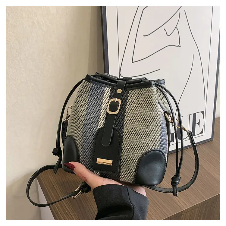 Women Canvas Bucket Bag Red Blue 2026 New Style — feature 35