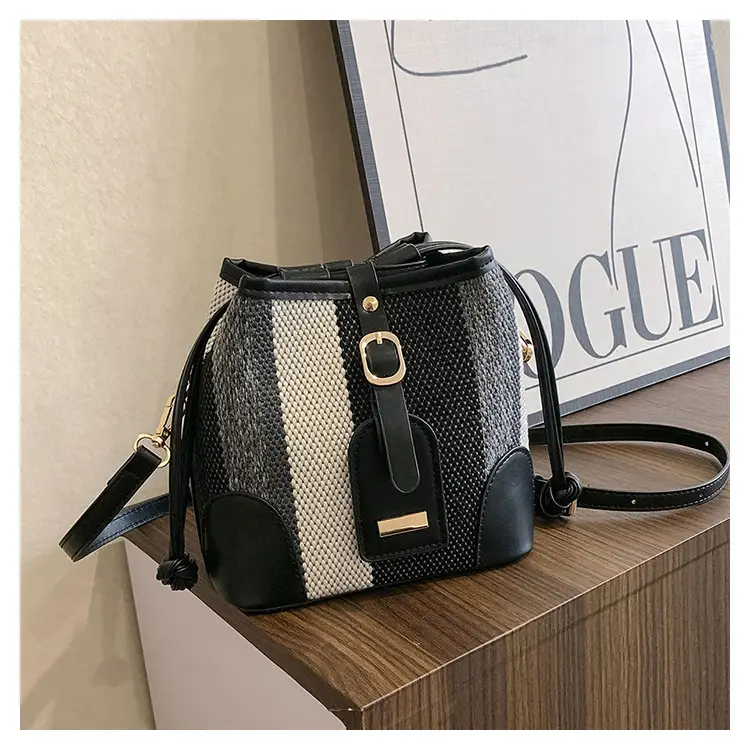 Women Canvas Bucket Bag Red Blue 2026 New Style — feature 36