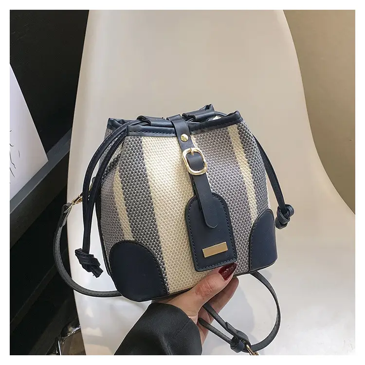 Women Canvas Bucket Bag Red Blue 2026 New Style — feature 40