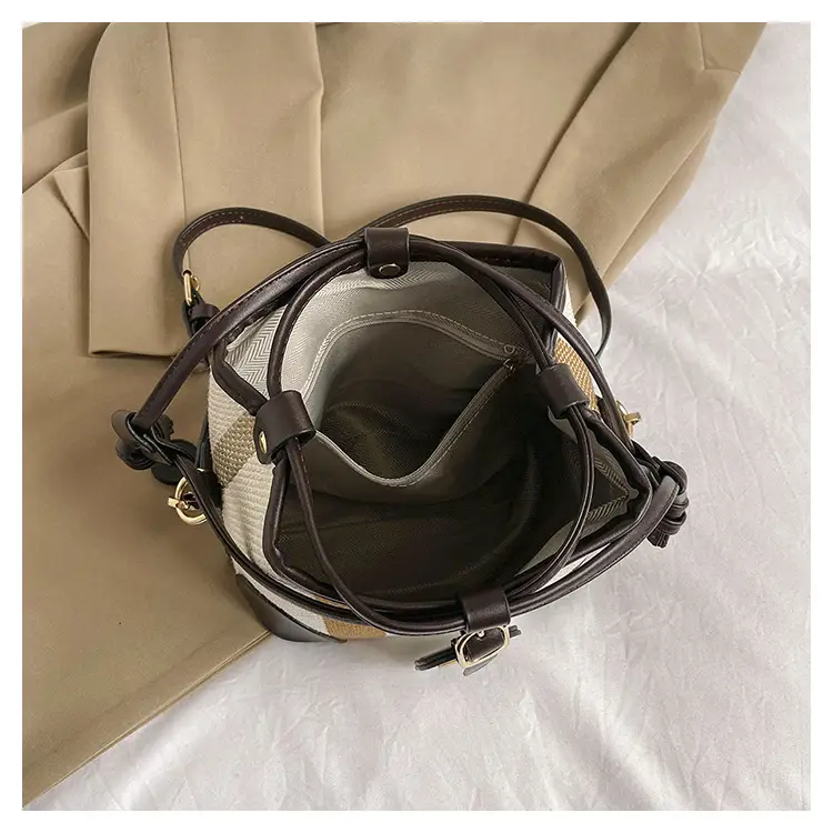 Women Canvas Bucket Bag Red Blue 2026 New Style — feature 6