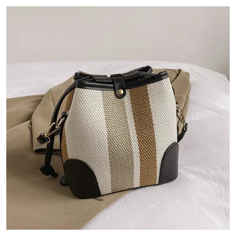 Women Canvas Bucket Bag Red Blue 2026 New Style — feature 8