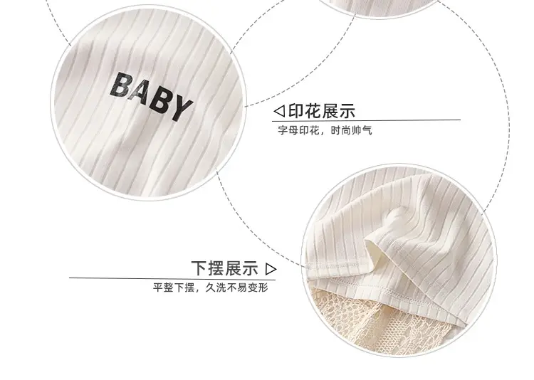 Autumn Winter Baby Long Sleeve T-Shirt White Pink Grey — feature 8