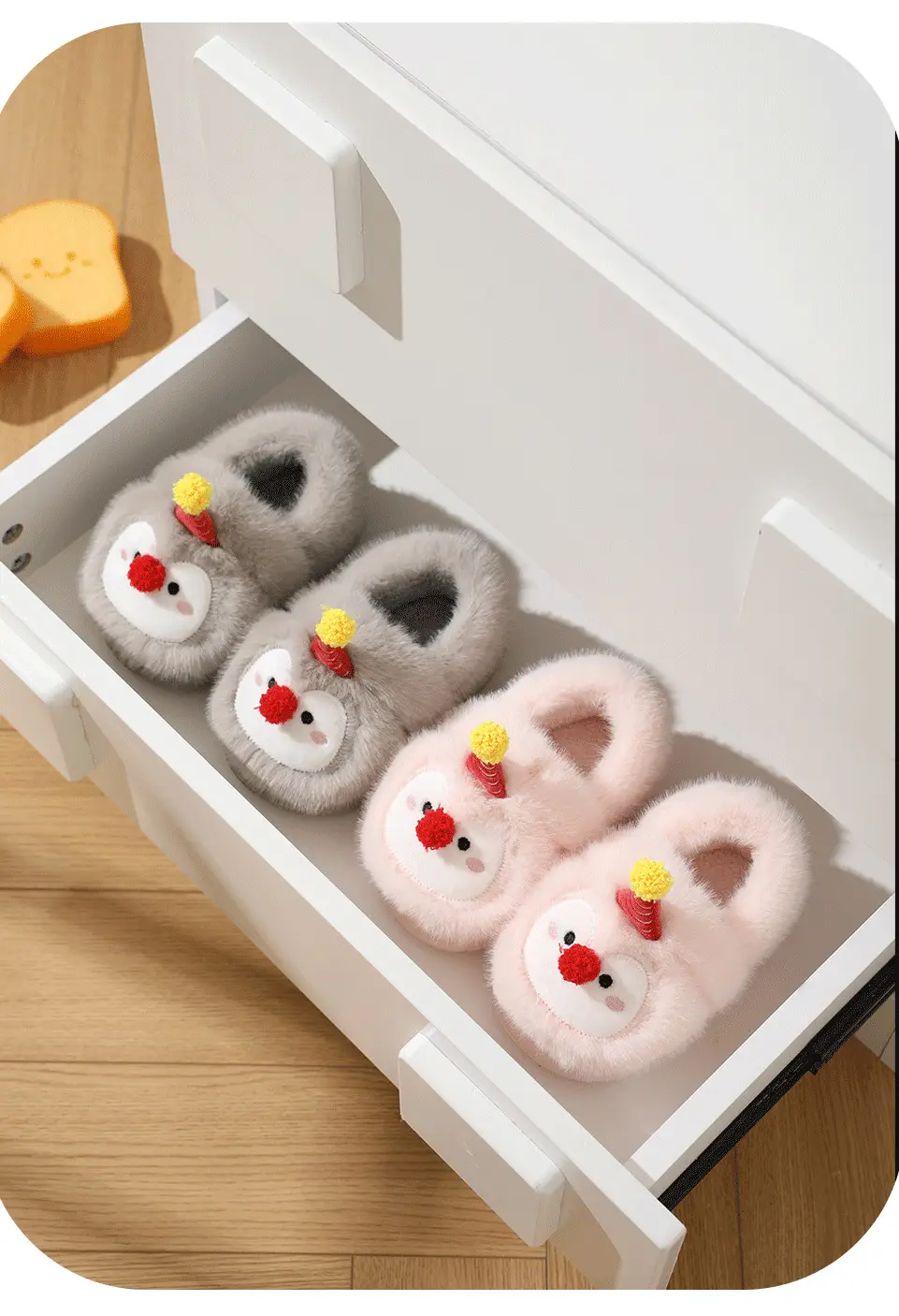 Children's Cotton Slippers, New Autumn and Winter Models, Home Use, Penguin Cartoon Design, for Boys and Girls, Small, Medium, and Large Children, New Warm Slippers with Heel Coverage — feature 13