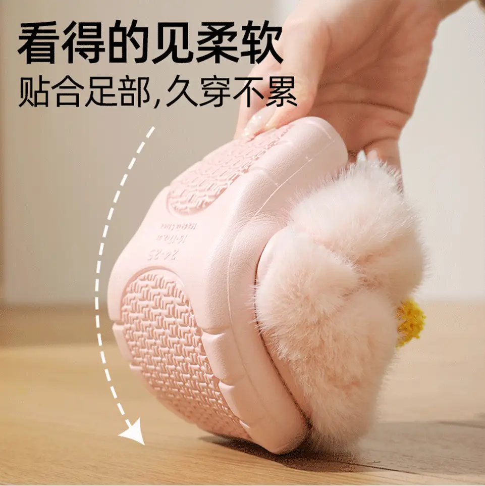Children's Cotton Slippers, New Autumn and Winter Models, Home Use, Penguin Cartoon Design, for Boys and Girls, Small, Medium, and Large Children, New Warm Slippers with Heel Coverage — feature 5