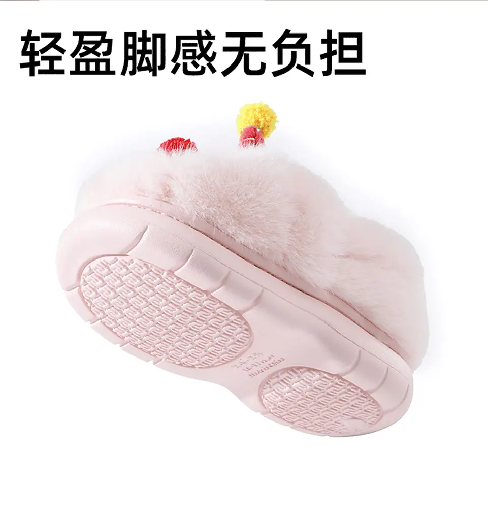 Children's Cotton Slippers, New Autumn and Winter Models, Home Use, Penguin Cartoon Design, for Boys and Girls, Small, Medium, and Large Children, New Warm Slippers with Heel Coverage — feature 7