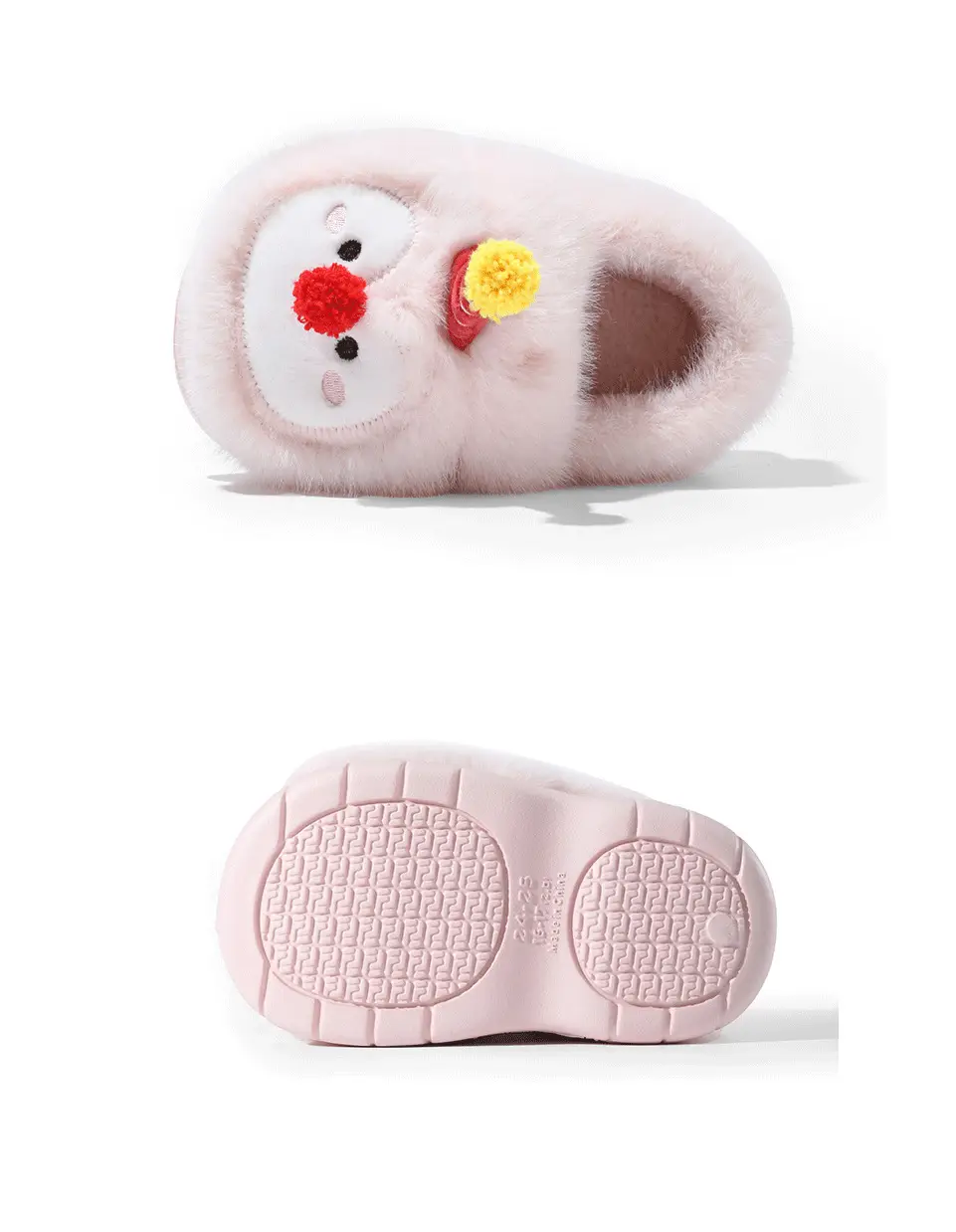 Children's Cotton Slippers, New Autumn and Winter Models, Home Use, Penguin Cartoon Design, for Boys and Girls, Small, Medium, and Large Children, New Warm Slippers with Heel Coverage — feature 9