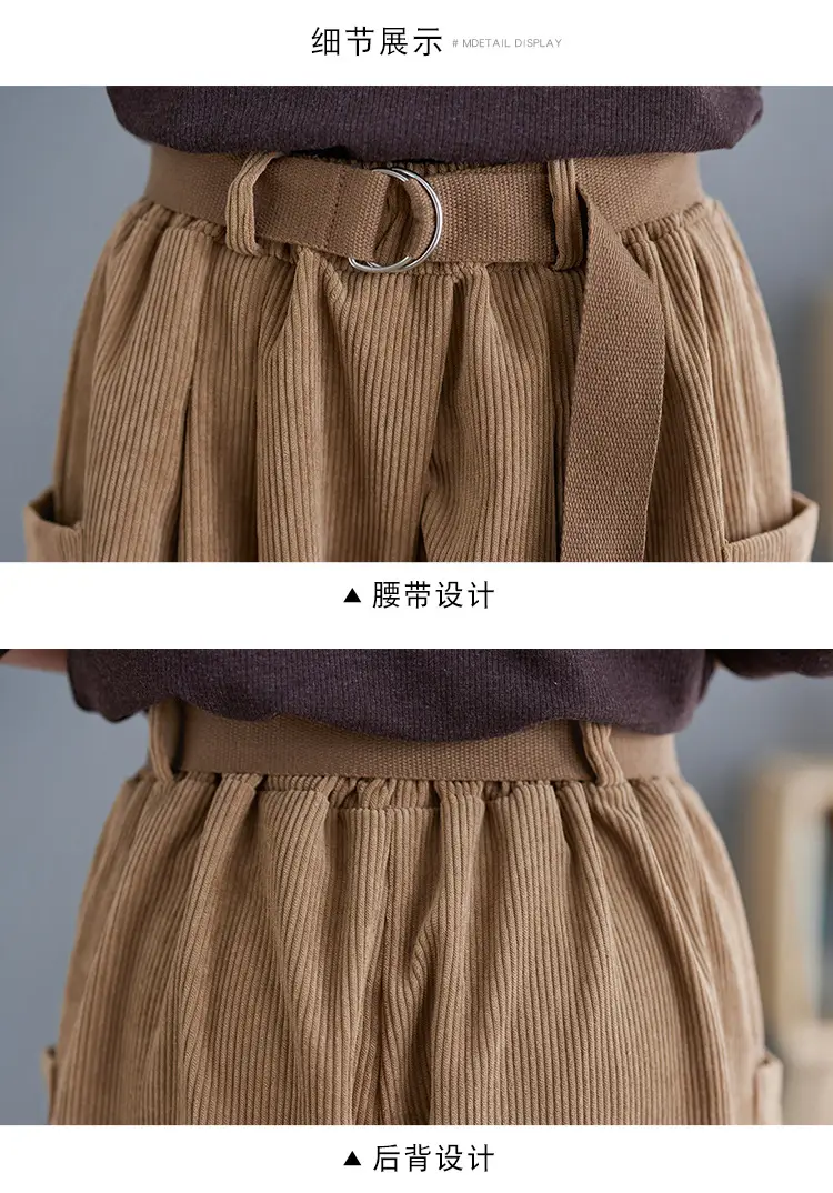 2025 Corduroy Culottes Women Loose Slimming Wide Leg Pants — feature 25