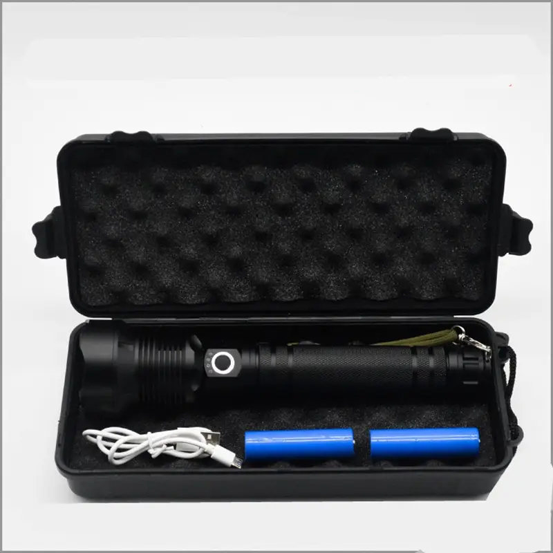 Rechargeable Cross-Border Flashlight with Optical Zoom & Power Display - Image 4