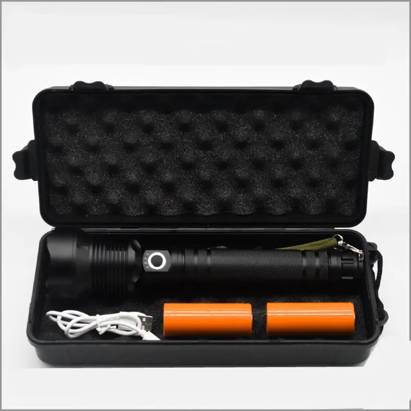 Rechargeable Cross-Border Flashlight with Optical Zoom & Power Display - Image 6