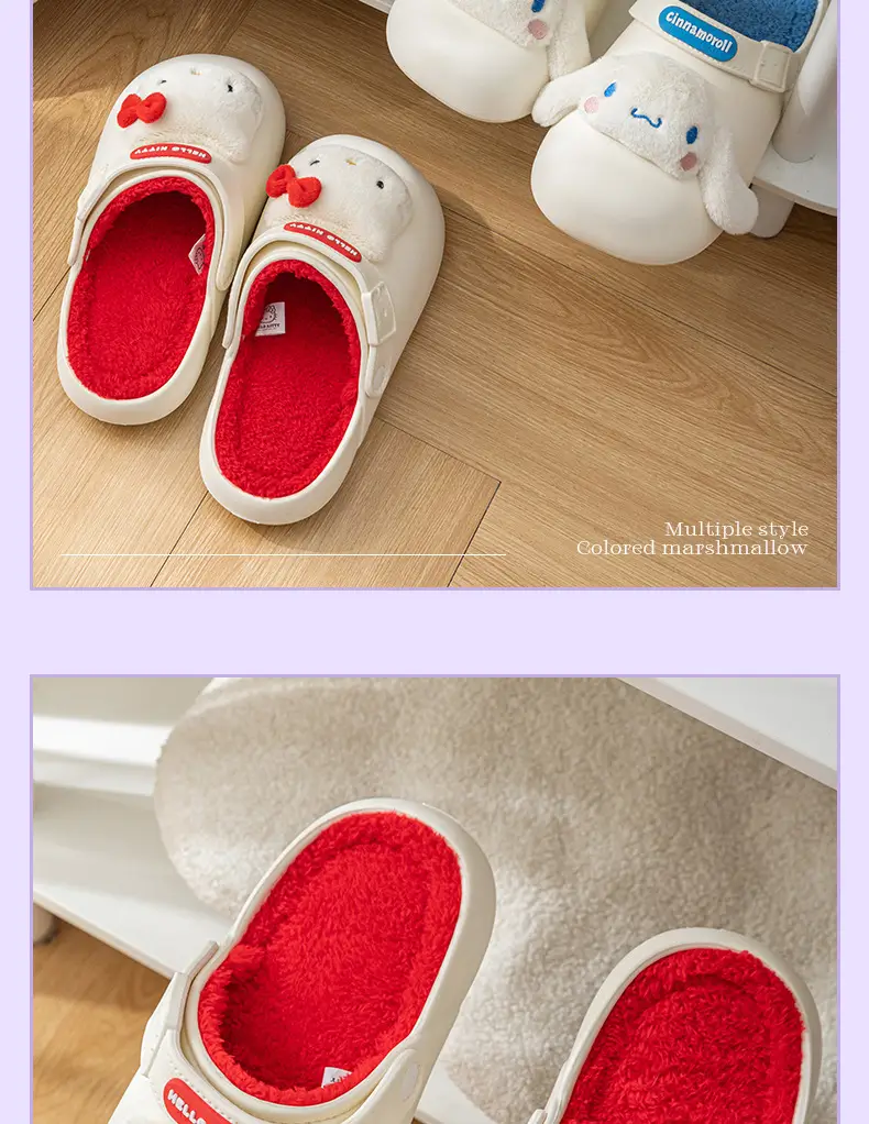 Kuromi Genuine Joint Waterproof Cotton Slippers for Women Autumn and Winter 2025 New Indoor Home Non-Slip Warm Cotton Slippers for Women — feature 19