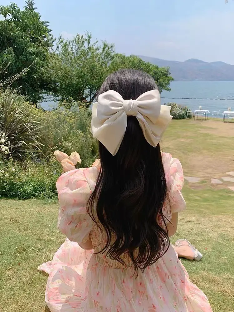 Pink Satin Bow Hair Clip for Girls — feature 18