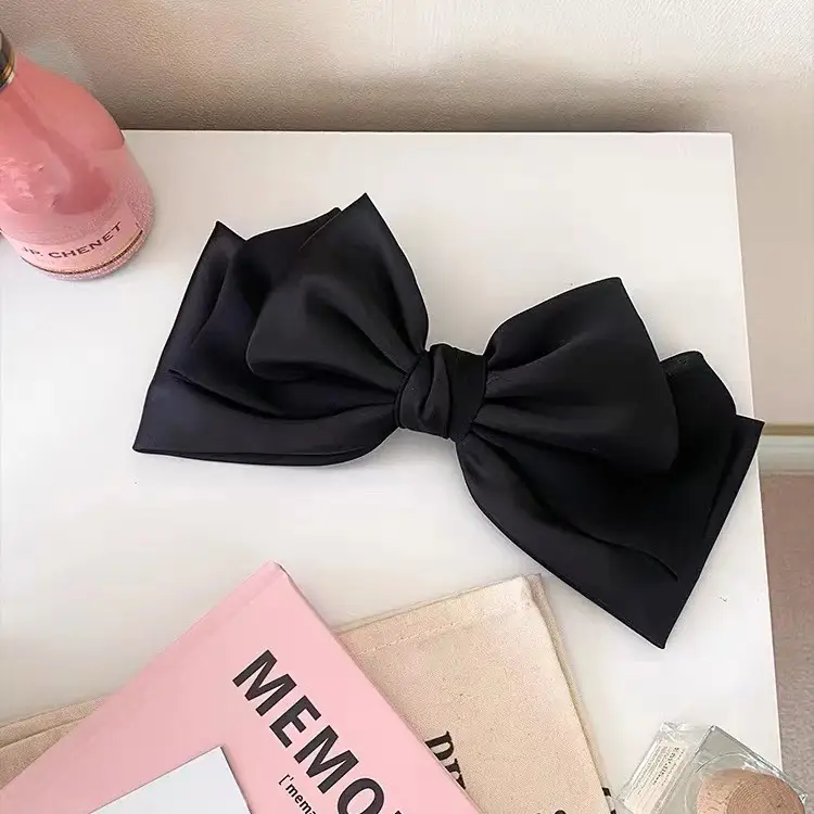 Pink Satin Bow Hair Clip for Girls — feature 29