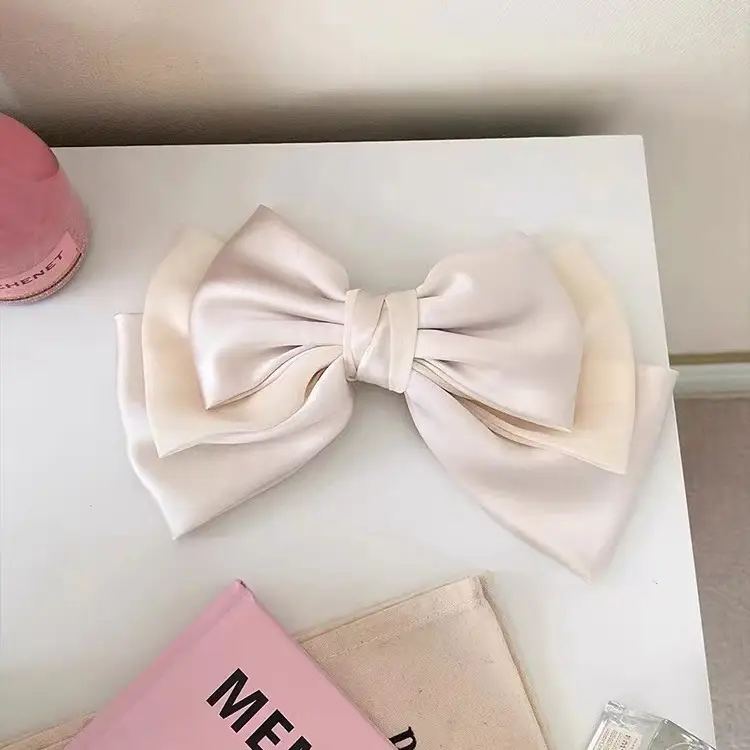 Pink Satin Bow Hair Clip for Girls — feature 30