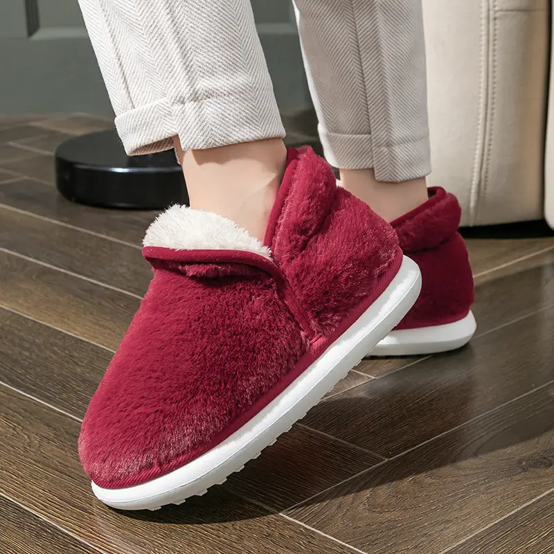 Cotton Slippers Feeling Women's Winter Wholesale Indoor Home Non-slip Thickened Warm Slippers Household Men's Autumn and Winter - Image 7