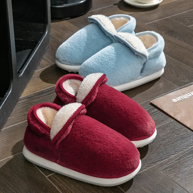 Cotton Slippers Feeling Women's Winter Wholesale Indoor Home Non-slip Thickened Warm Slippers Household Men's Autumn and Winter - Image 8