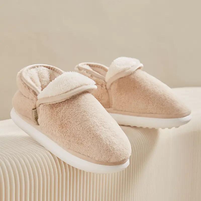 Cotton Slippers Feeling Women's Winter Wholesale Indoor Home Non-slip Thickened Warm Slippers Household Men's Autumn and Winter - Image 2